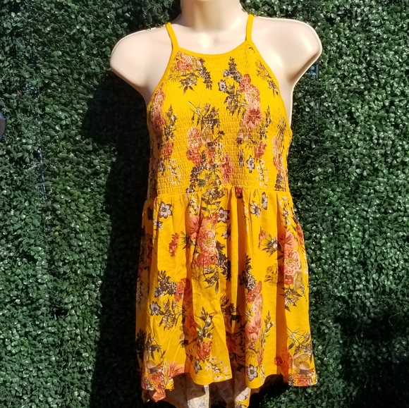 Torrid Floral Smocked Babydoll size 00 (10) - Picture 2 of 6